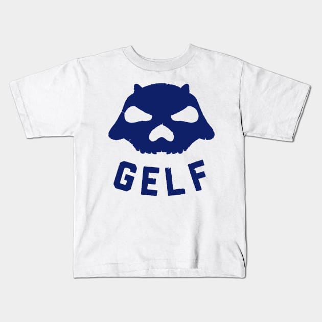 GELF Logo (distressed blue) Kids T-Shirt by Stupiditee